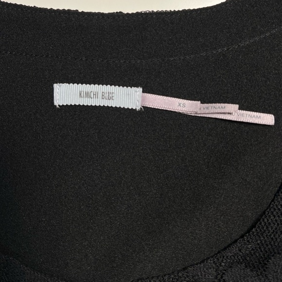 Kimchi Blue | Black Floral Lace Trapeze Shift Dress Sz XS - Picture 9 of 9